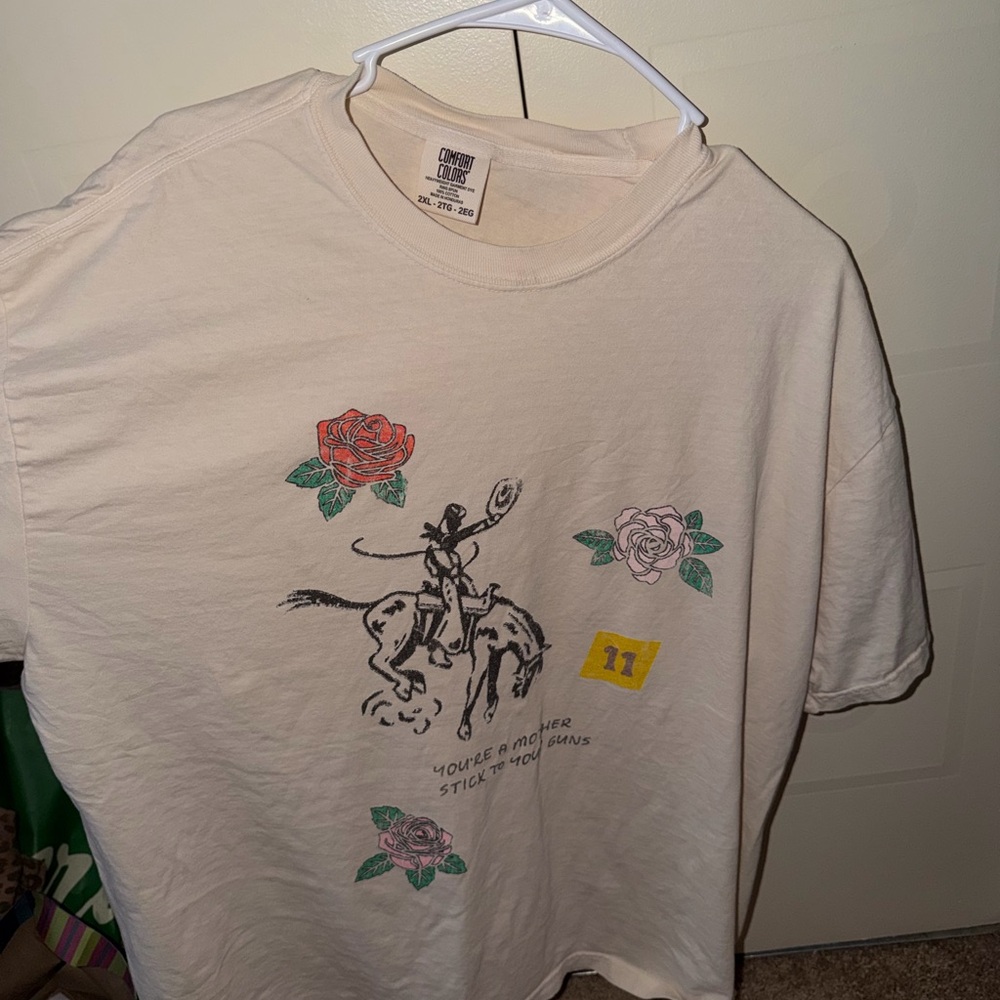 Cream Short Sleeve Graphic Tee